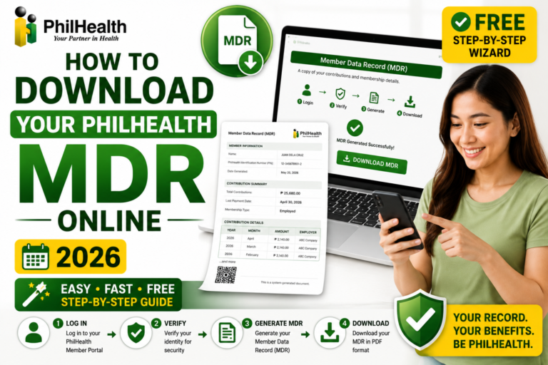 How to Download Your PhilHealth MDR Online (2026) — Step-by-Step Wizard