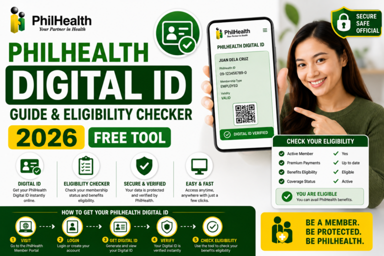 PhilHealth Digital ID Guide & Eligibility Checker (2026) — Free Tool