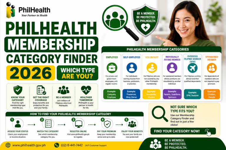 PhilHealth Membership Category Finder 2026 — Which Type Are You