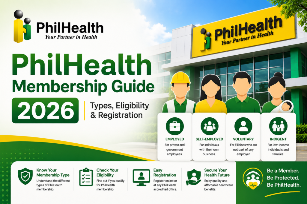PhilHealth Membership Guide 2026: Types, Eligibility & Registration
