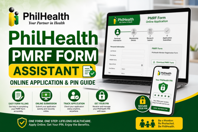 PhilHealth PMRF Form Assistant Online Application & PIN Guide