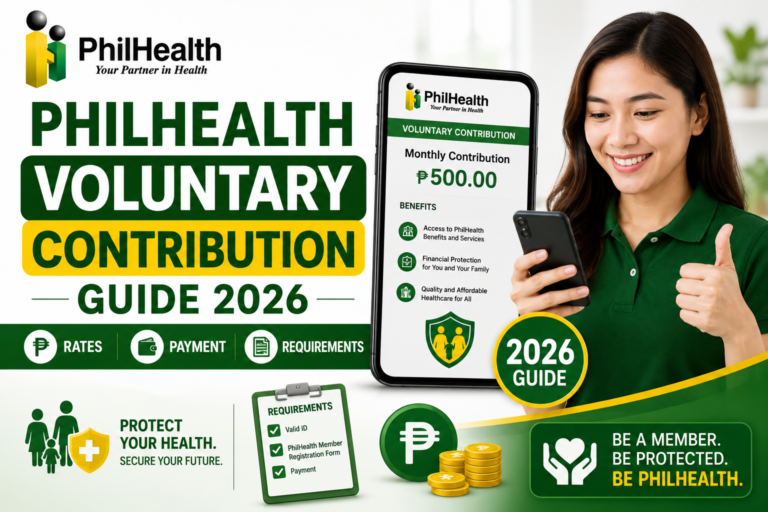 PhilHealth Voluntary Contribution Guide 2026: Rates, Payment & Requirements