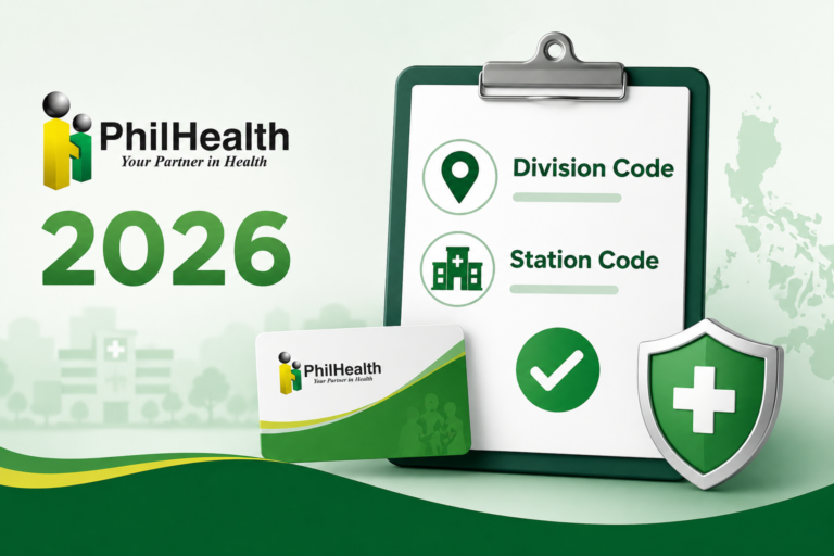 PhilHealth Division Code & Station Code 2026 What to Put & LHIO List